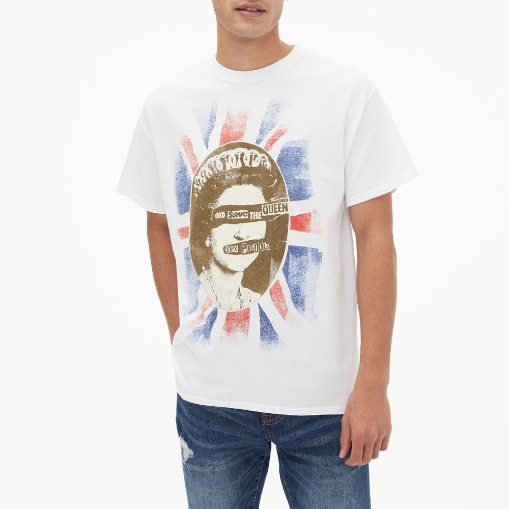 Sex Pistols God Save The Queen rock Official T-Shirt L runs big NWT - Picture 1 of 2